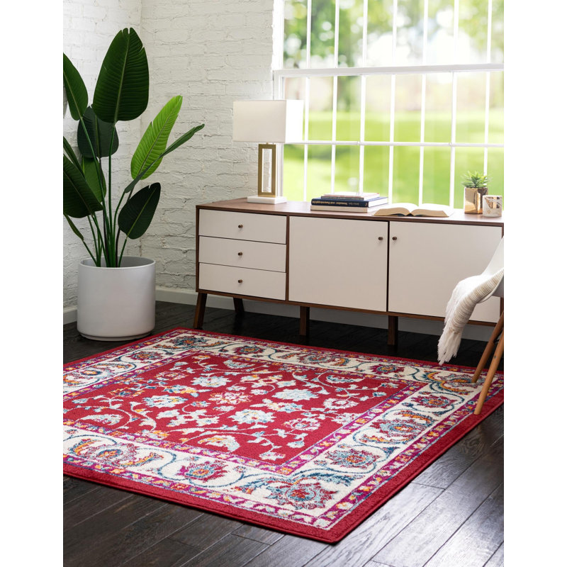 Burgettstown Oriental Indoor Rug, Square 7'10"
