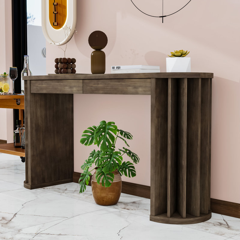 Console en bois U_Style, Naturel