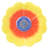 Poppy 3-D Flower Dessert Plates