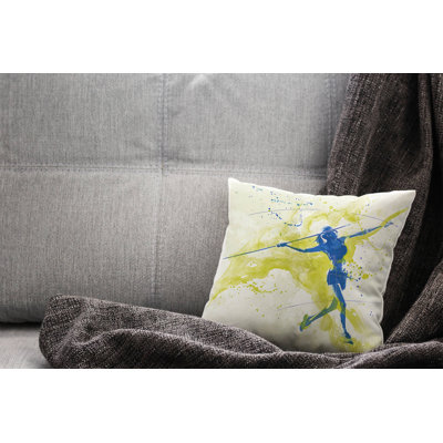Speerweitwurf Square Cushion