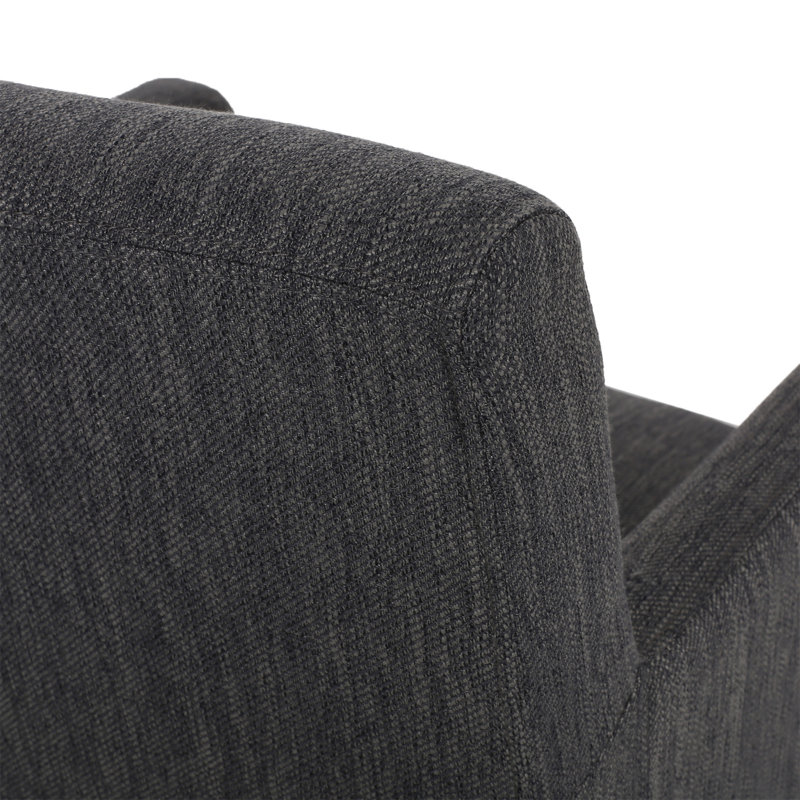 Ensemble de 2 tabourets de comptoir rembourrés de 30,5 pouces, Gris anthracite, 2