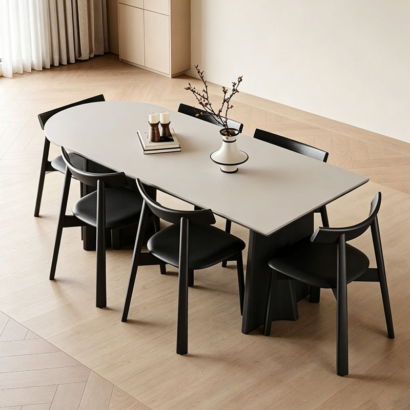 Table de salle à manger French Vintage, 29.5" H x 70.9" W x 35.4" D, 7