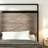 Bed frame full size, wooden platform bed frame with storage LED light headboard and 2 USB, no noise, no spring mattress required and simple assembly tools, large underbed storage, Antique Grey 