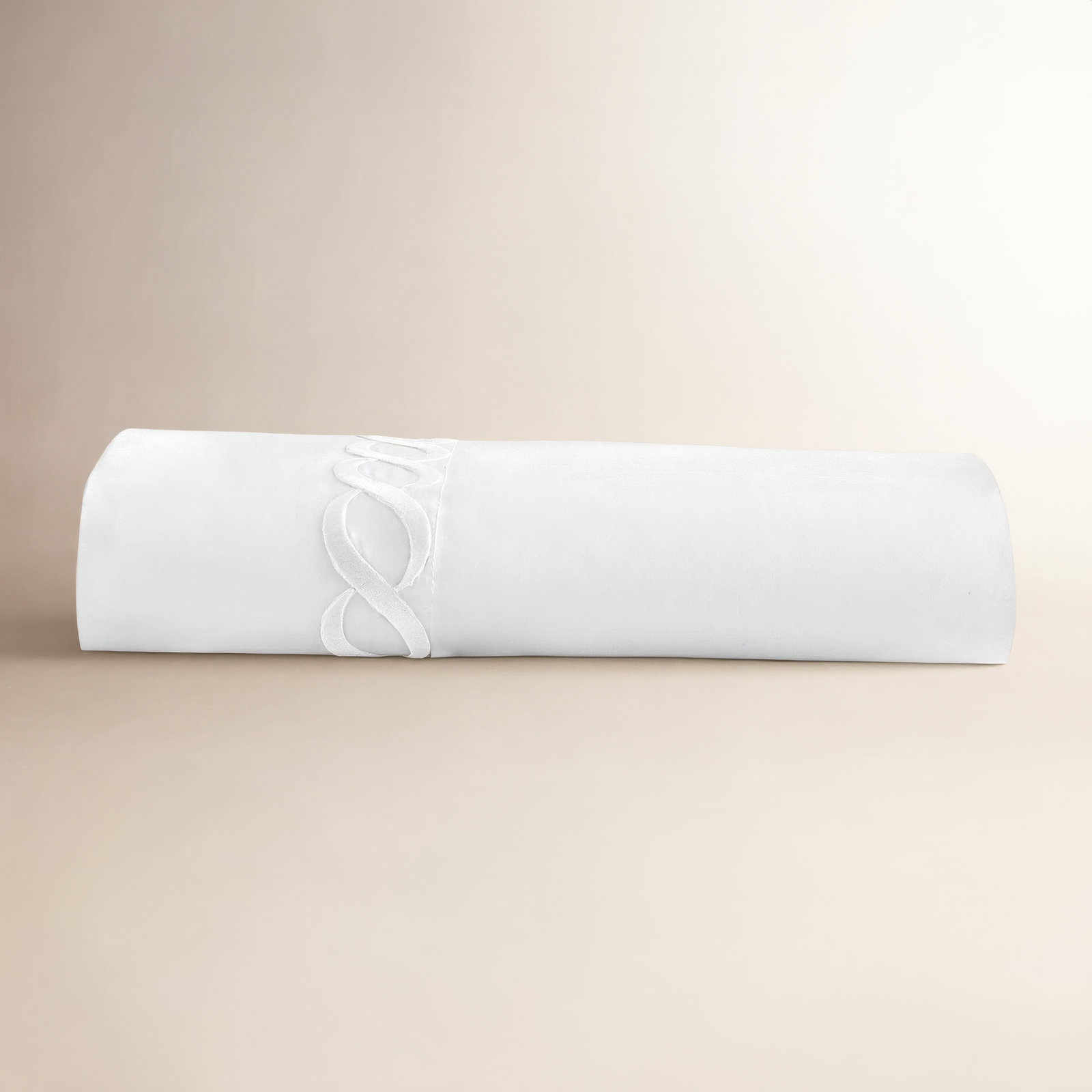 Leno Cotton Blend Percale Flat Sheet, King, White