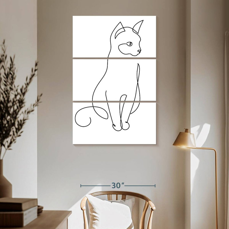 Brampt Minimalist Cat, 65" H x 42" W