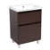 Meuble-lavabo autoportant simple 23,75 po avec plateau en céramique et miroir Kaiz