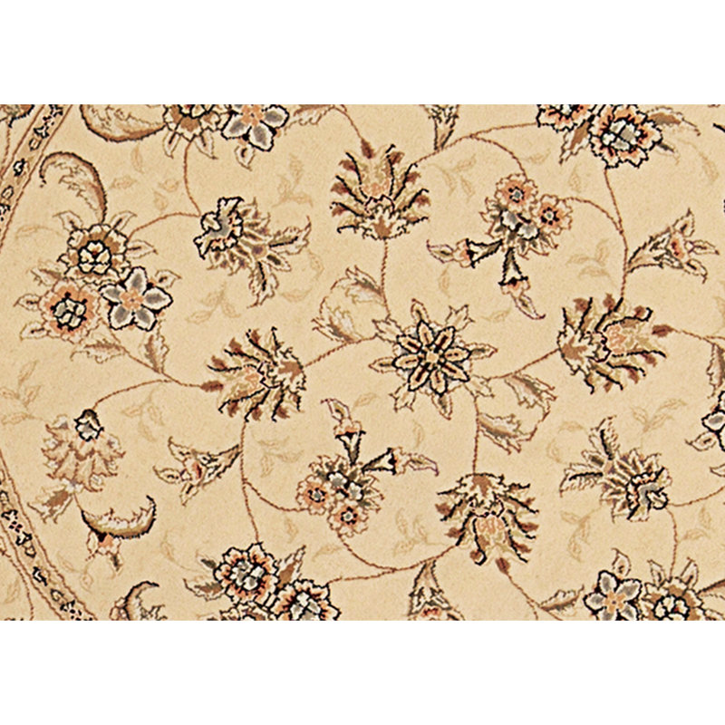High-Quality Hand-Knotted Ivory Area Rug
