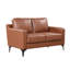 Causeuse en simili cuir à accoudoirs carrés 55,5 po Turner-97673895