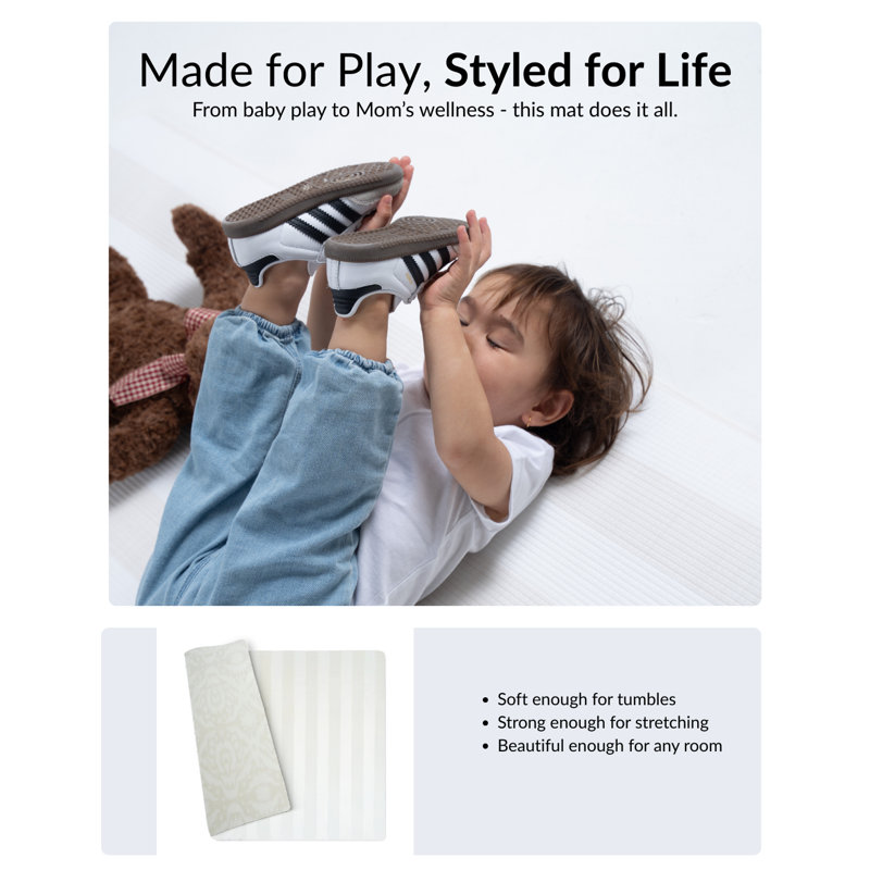 Reversible Emerson Foam Playmat, Beige