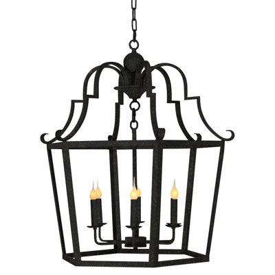 Gomez 6 - Light Lantern Geometric Chandelier