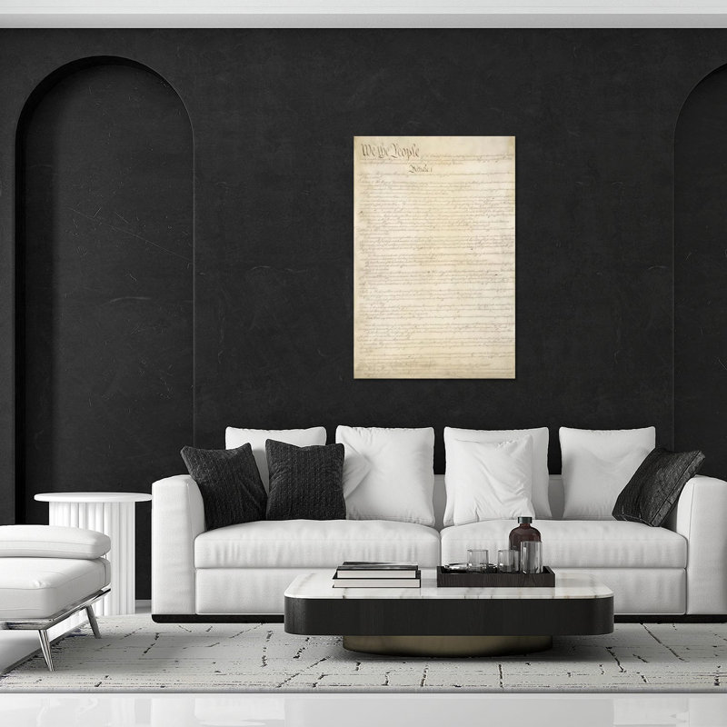 " The Constitution Document ", 32" H x 24" W x 0.25" D