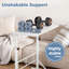 Bureau à hauteur ajustable sur roulettes, bureau mobile ergonomique, bureau portable-179663606