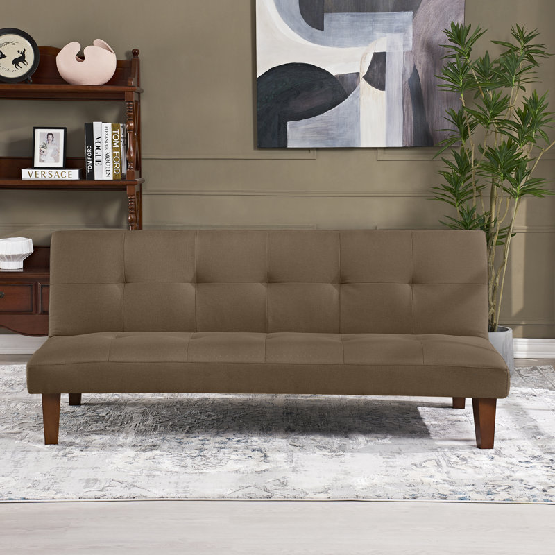 Canapé-lit Cherwell, Polyester brun