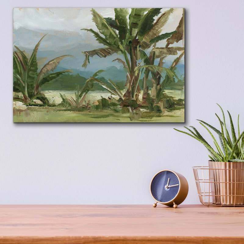 «Southern Palms 2» par Ethan Harper, art mural en verre acrylique