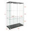 Vitrine moderne en verre avec lumières DEL-1187633189