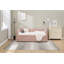 Lit de jour en velours rose-695376676