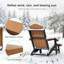 Chaise pliante Adirondack avec repose-pieds rétractable, chaise de patio résistante aux intempéries-137374463