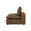 Hadleigh Brown Leather Armless Chair