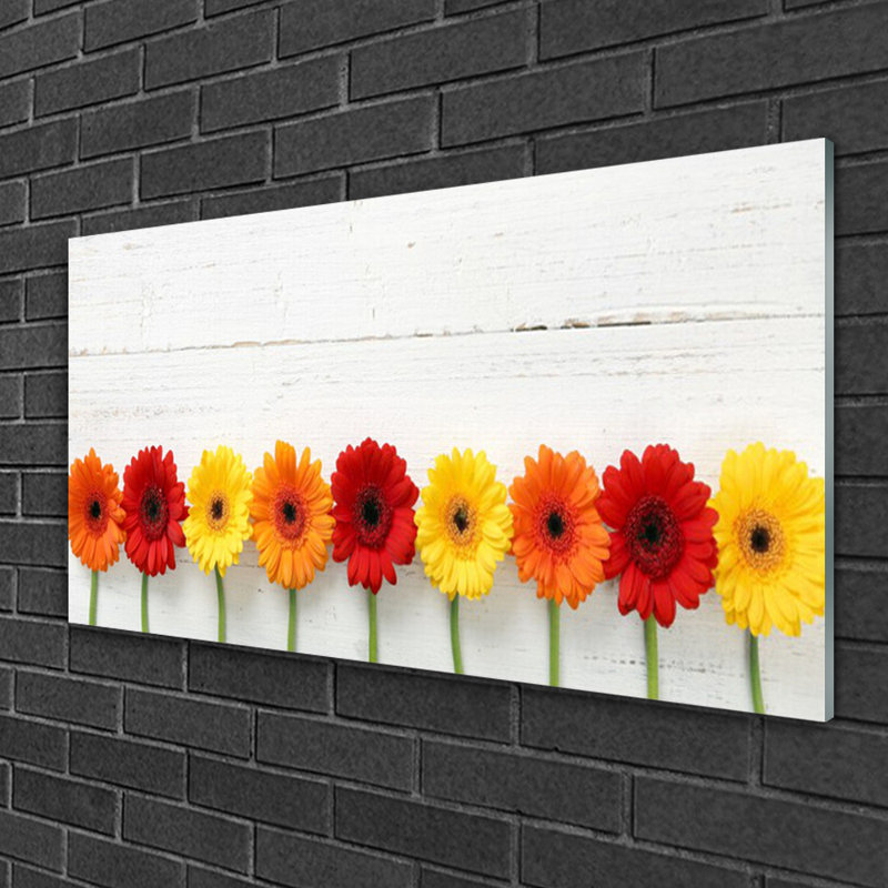 Flowers - No Frame Print on Glass