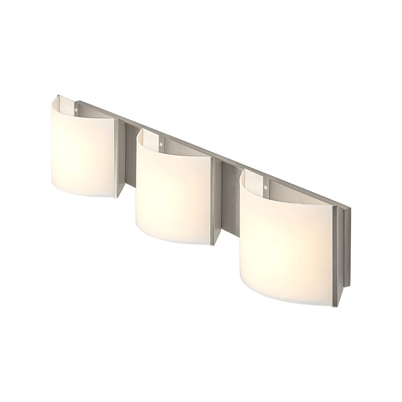 Grace 3-Light LED Wall Light Vanity Light, Brush Nickel, 3-Light