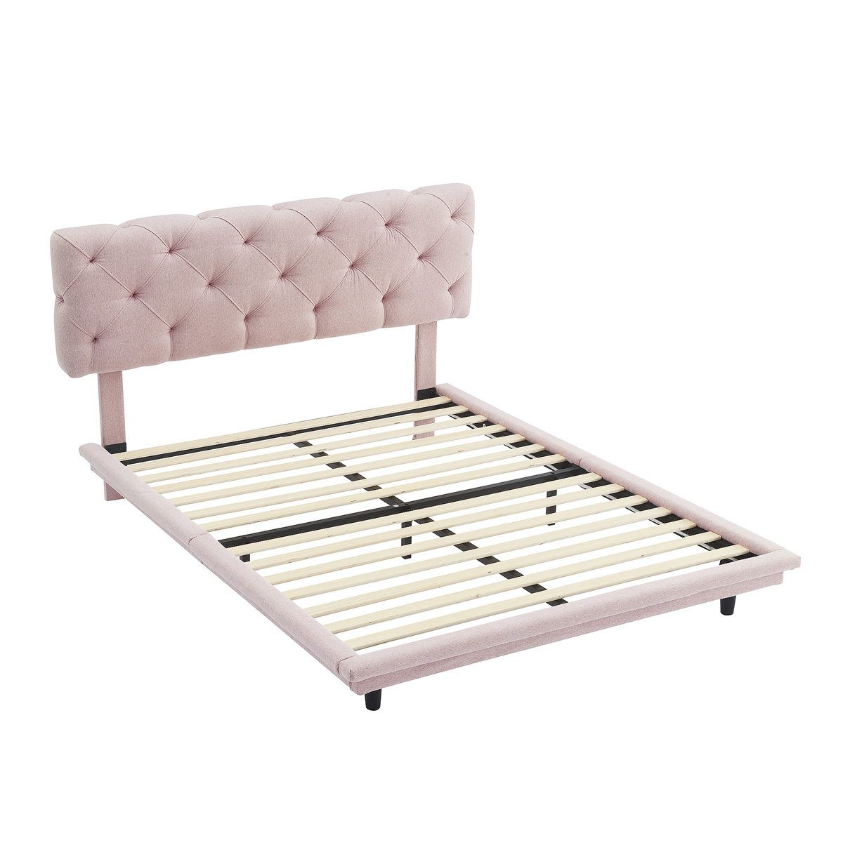 Red Barrel Studio® Souci LED Upholstered Bed Frame with Light Stripe