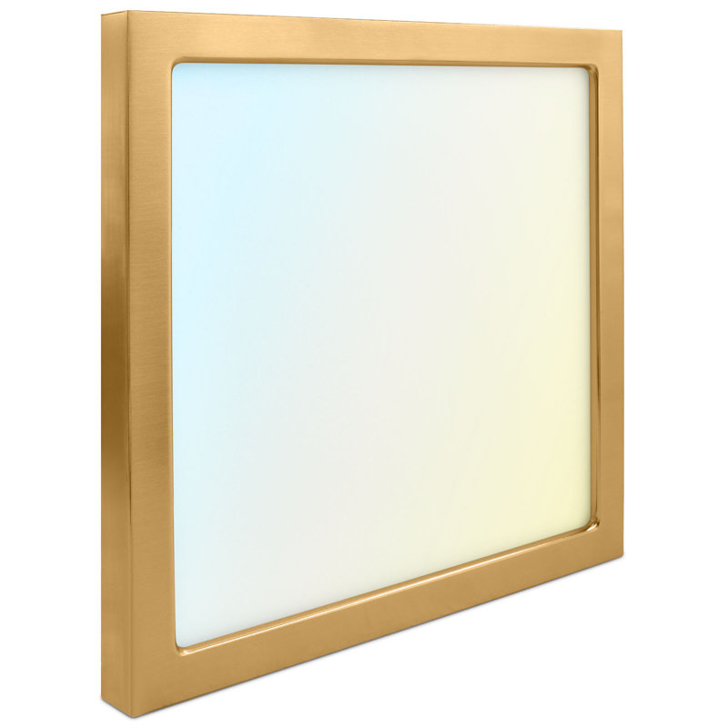 LED Flush Mount, Brass