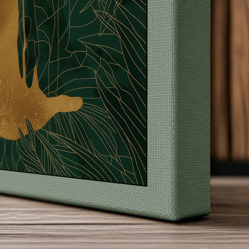 Forest Sentinel Rustic - Wrapped Canvas, 24x16 - 61.0 x 40.6 cm, Sage Border