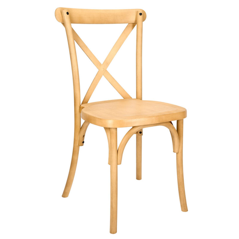 Chaise Crossback ToughResin par Chivari, Naturel