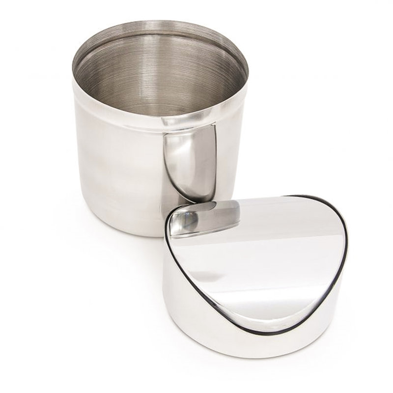 Cambellsburg Stainless Steel 1.2 Litre Swing Top Countertop Waste Baskets