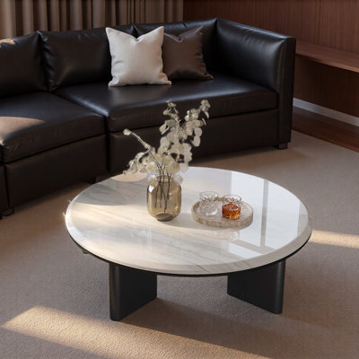 Italian Thick Marble Coffee Table by Orren Ellis