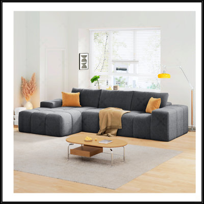 L-Shaped Modular Combination Sofa