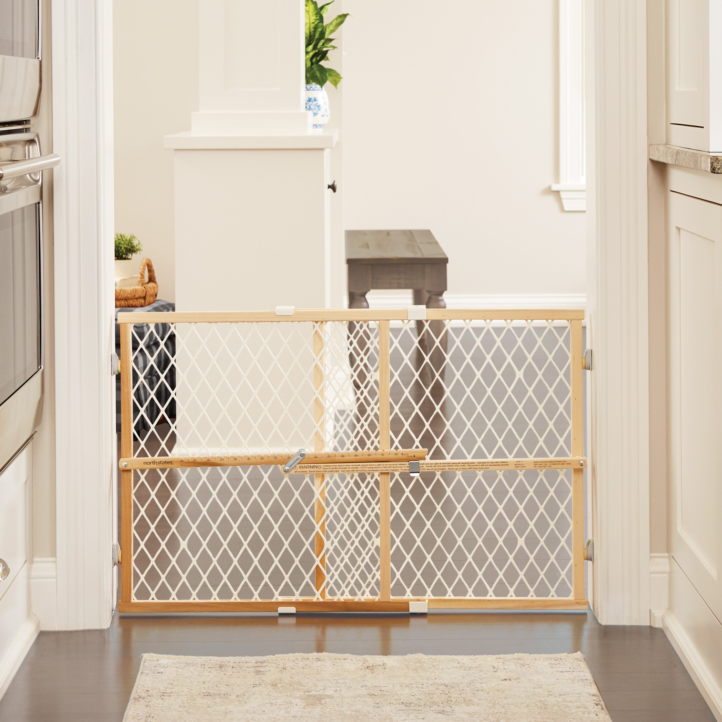 Uzdrowisko Kamienpomorski Safetots Baby Gate Baby Gates Evenflo Position  And Lock Adjustable Wood Baby Gate (Farmhouse