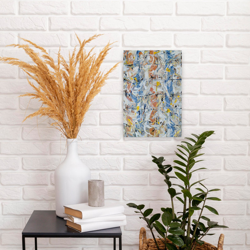 Art contemporain contemporain abstrait, H 18 po x l 12 po