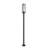 Aura 1 Light Outdoor Post Mounted Fixture in Black