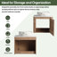 Meuble-lavabo simple 24 po avec plateau en pierre reconstituée 24 po
