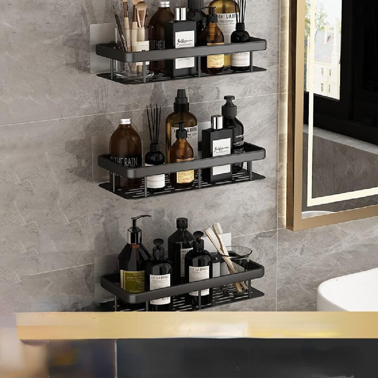 Adhesive Mount Shower Shelf Latitude Run Finish: Black