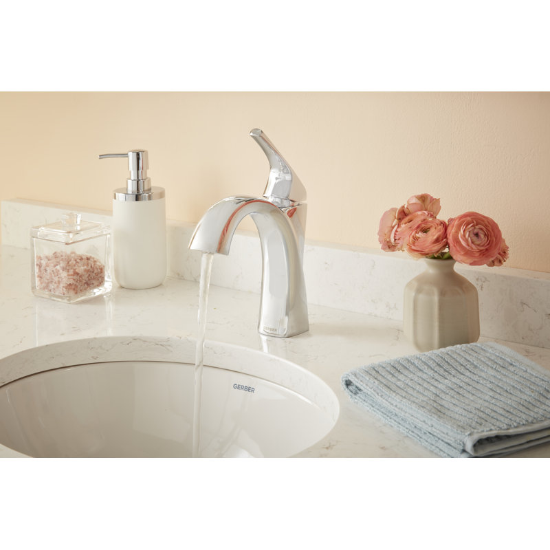 Vaughn Single Hole Bathroom Faucet with Drain Assembly, Chrome