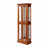 Cabinet Lighted Diapaly Cabinet With Adjustable Shelves And Mirrored Back Panel, Tempered Glass Doors-1907346342