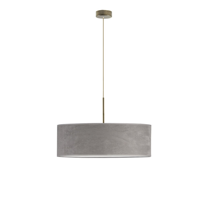 5 - Light Drum Pendant, Grey, Bronze