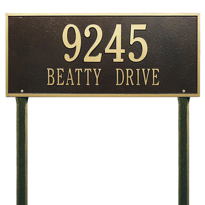 Hartford 2-Line Lawn Address Sign