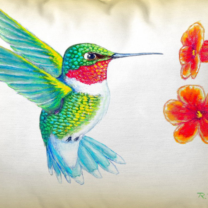  Housse et insert de coussin intérieur / extérieur Dick's Hummingbird, 11 po x 14 po