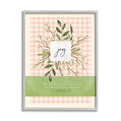 Vraiment heureux, il y a de la joie devant le proverbe Peter 1: 6 par Tammy Apple - impression