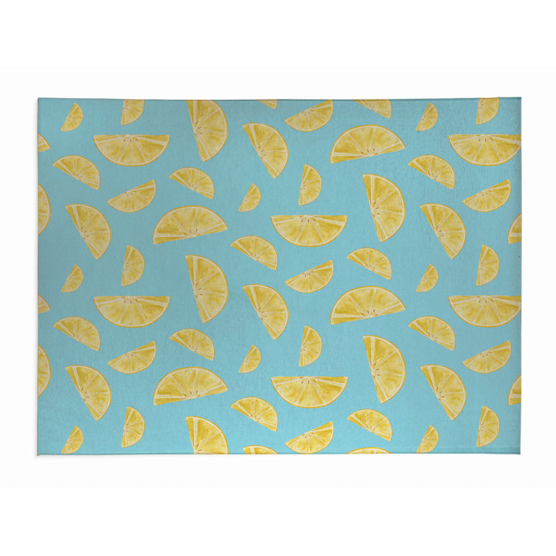 Tapis d'été Summer Lemon, Rectangle 3 pi x 5 pi
