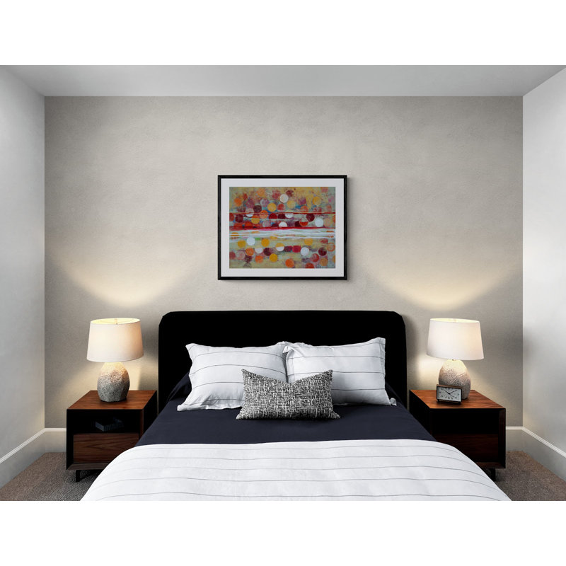 Orbs Through Time Print by Dara Daniel, Black Framed Paper, White, 30" H x 24" W