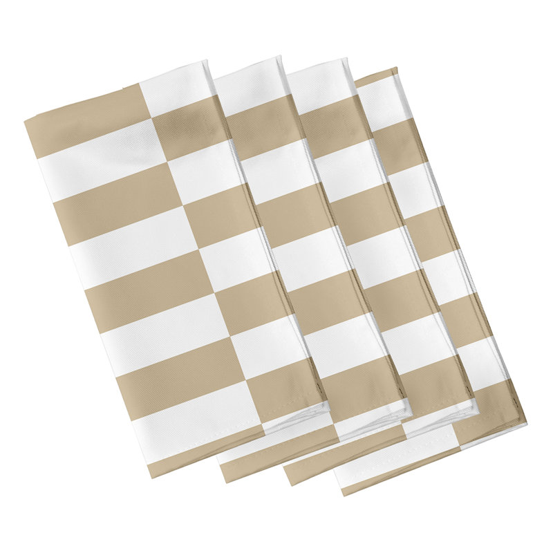 Ensemble de serviettes 4 pièces Buffington, L 18 po x L 18 po, Taupe