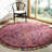 Ferrera Hand-Knotted Wool Purple Area Rug-1569977955