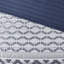 Couette bleu marine, grand lit/queen. Lit élégant et chaud. Garnissage inclus. Lavable à la machine à vapeur. Ensemble de 4 pièces. Grand lit/queen. Infroissable.