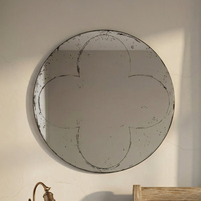 Grand mur et miroirs décoratifs, cadre métallique en MDF, maison industrielle rustique