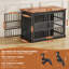 Caisse pour chien robuste de 40,9 po de largeur avec 2 portes doubles-1267822604-1242806075