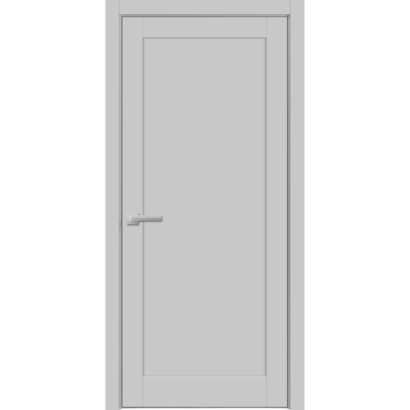 Porte standard lambrissée Quadro, 18 po x 80 po, Gris mat